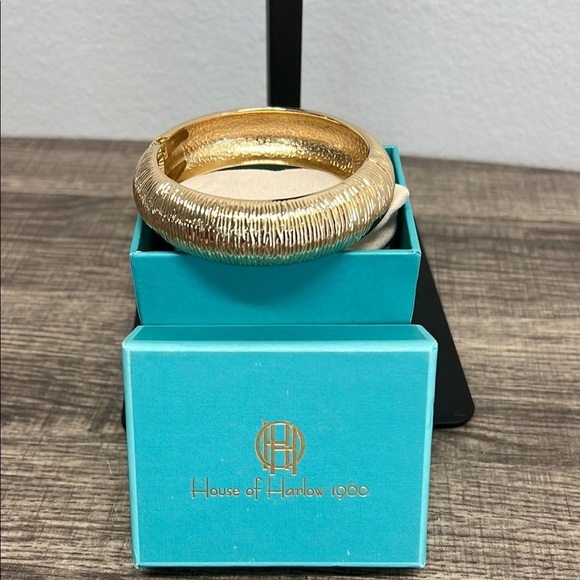 House of Harlow 1960 Jewelry - House of Harlow 1960 | Gold Textured Bangle Bracelet